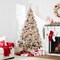 Best Choice Products Pre-Lit Holiday Christmas Pine Tree w/ Snow Flocked Branches, Warm White Lights